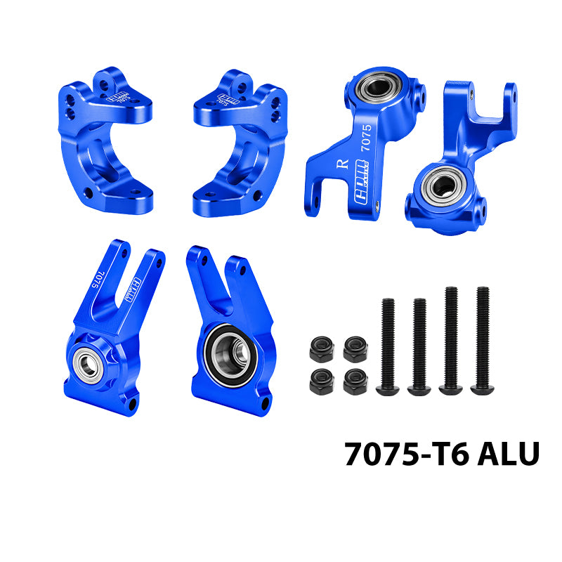 GPM RACING,ARRMA GORGON 4X2 MEGA 550 GPM RACING ALUMINUM 7075 FRONT C HUBS & FRONT STEERING BLOCK & REAR HUB (LARGER INNER BEARINGS) MGO192122