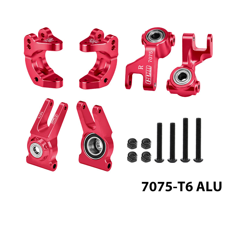 GPM RACING,ARRMA GORGON 4X2 MEGA 550 GPM RACING ALUMINUM 7075 FRONT C HUBS & FRONT STEERING BLOCK & REAR HUB (LARGER INNER BEARINGS) MGO192122