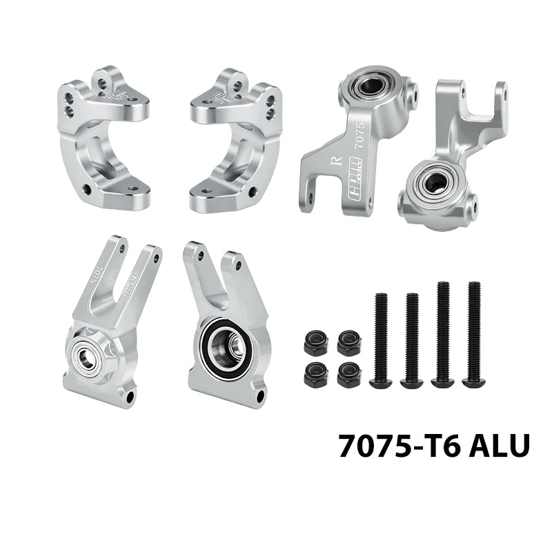 GPM RACING,ARRMA GORGON 4X2 MEGA 550 GPM RACING ALUMINUM 7075 FRONT C HUBS & FRONT STEERING BLOCK & REAR HUB (LARGER INNER BEARINGS) MGO192122