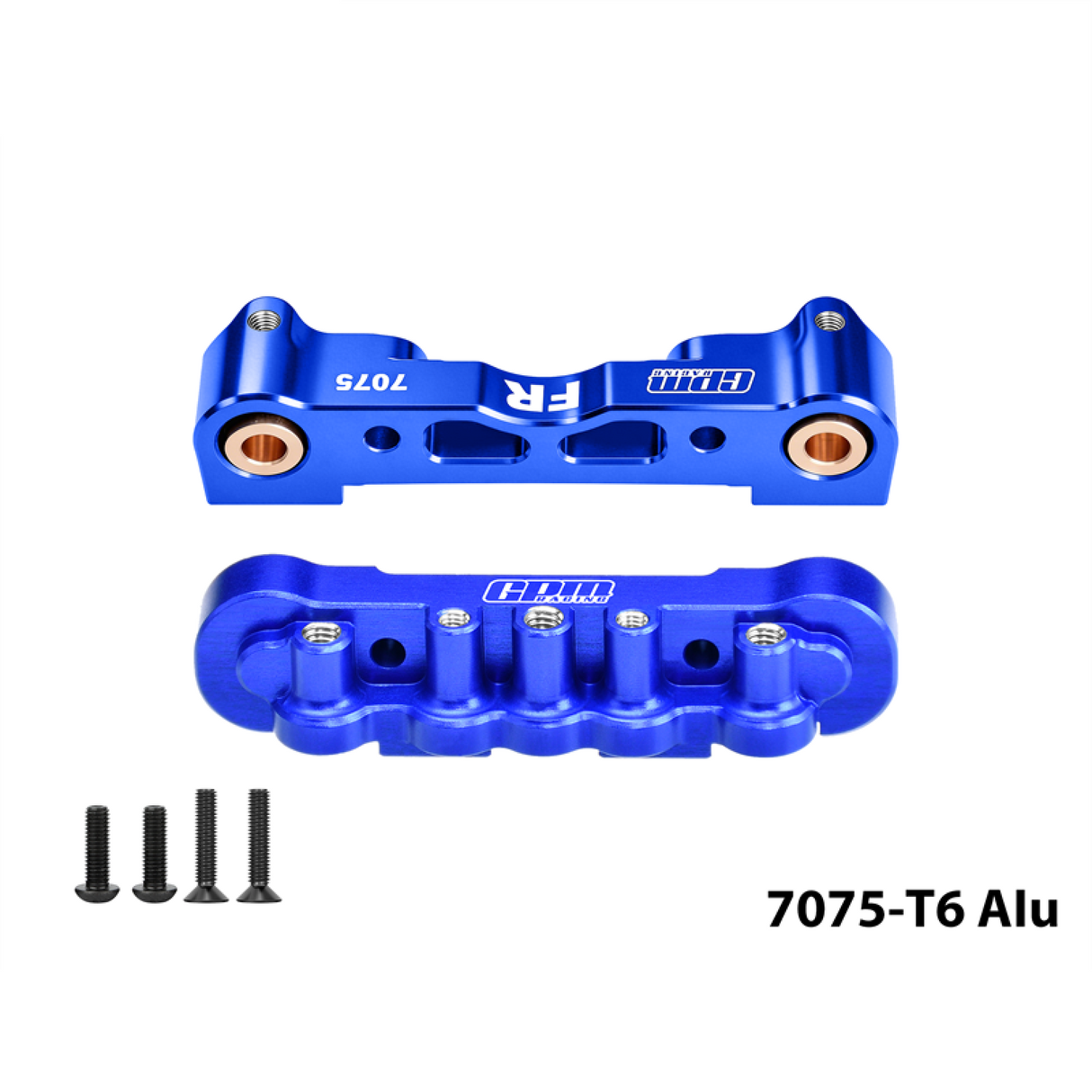 GPM RACING,ARRMA-KRATON TALION 7075 ALLOY FRONT BUMPER MOUNT & LOWER SUSPENSION MOUNT MKV6008AB