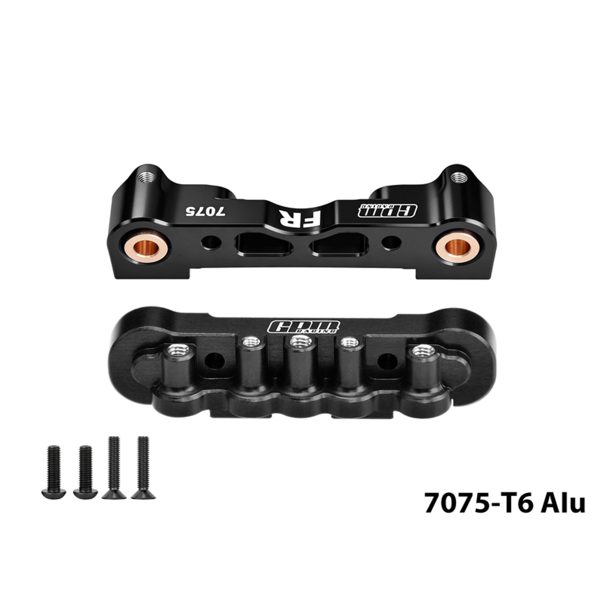 GPM RACING,ARRMA-KRATON TALION 7075 ALLOY FRONT BUMPER MOUNT & LOWER SUSPENSION MOUNT MKV6008AB