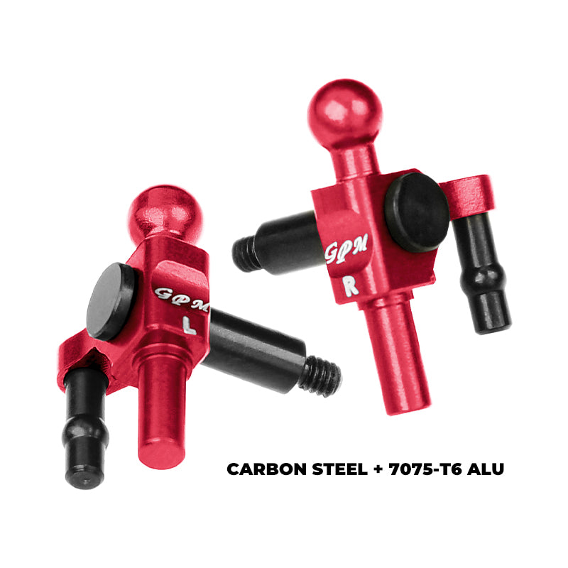 GPM RACING,KYOSHO-MINI Z MR MINI Z RWD MR 4140 CARBON STEEL & 7075 ALLOY FRONT KNUCKLE ARM MR04021
