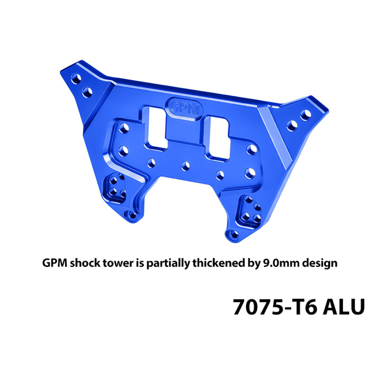 GPM RACING,ARRMA-TALION ALLOY 7075 REAR SHOCK TOWER THICKNESS 9MM MTV6030