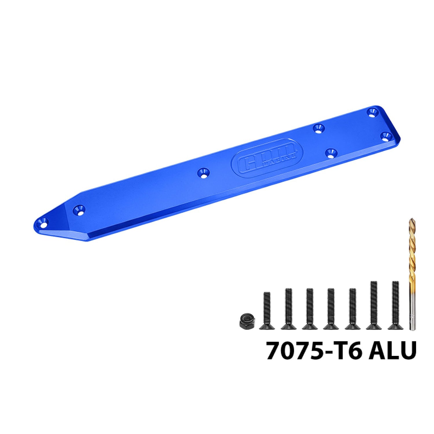 GPM RACING,ARRMA-TALION 7075 ALLOY REAR CHASSIS SKID PLATE BRACE MTV6330R