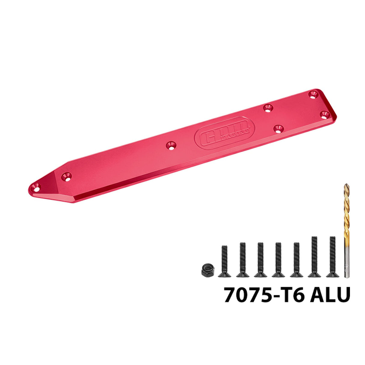 GPM RACING,ARRMA-TALION 7075 ALLOY REAR CHASSIS SKID PLATE BRACE MTV6330R