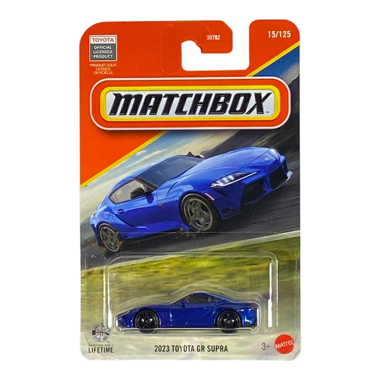 Blue Matchbox 2023 Toyota GR Supra | 2026 Matchbox Series 15/125