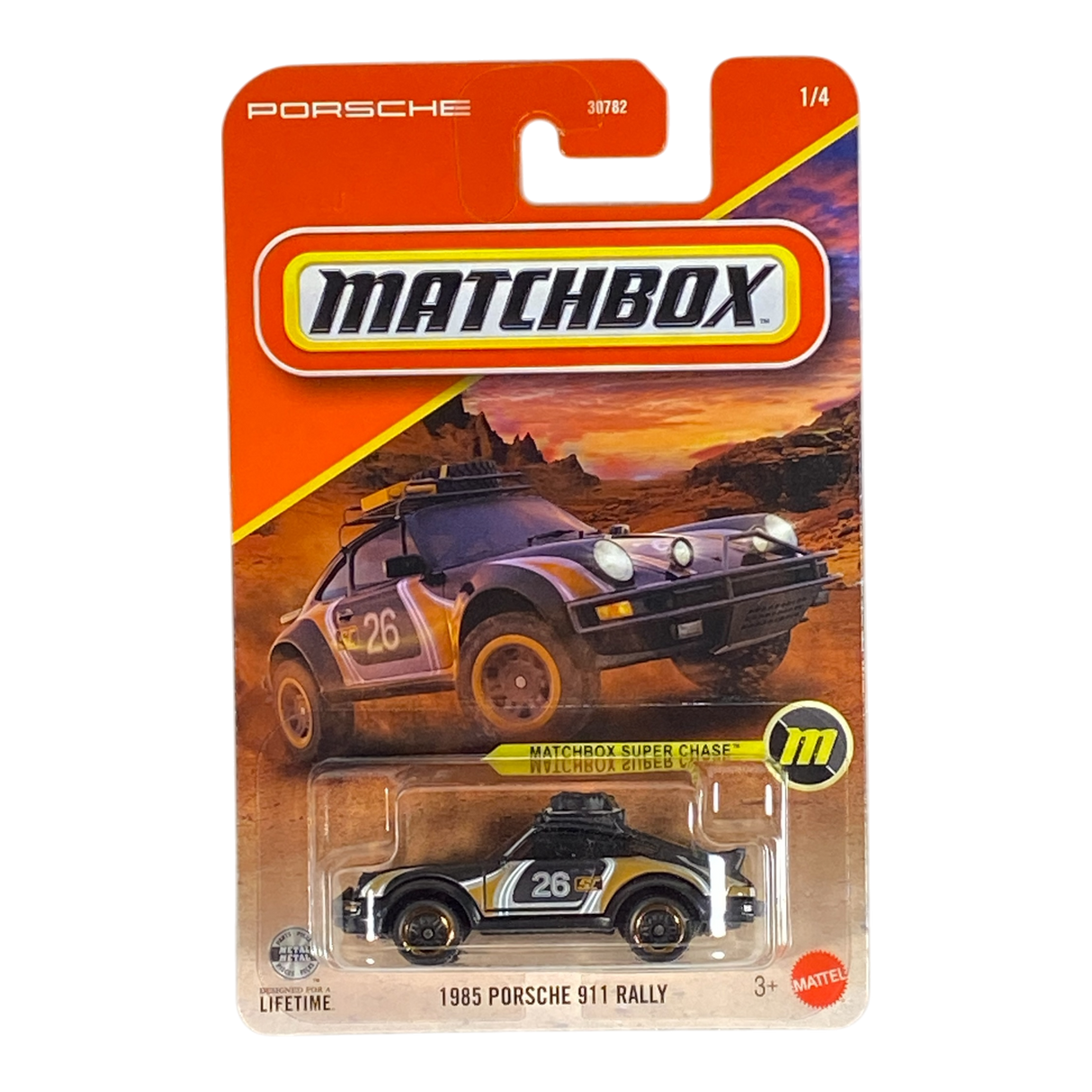 Matchbox 1985 Porsche 911 Rally 1/4 - Matchbox Super Chase