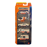 Matchbox MBX Rescue 5 Pack Vehicles Set