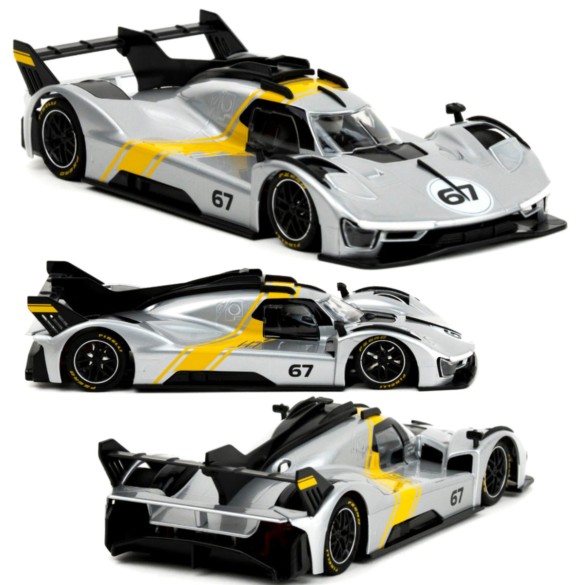NSR Hypercar Test Car #67 Silver 1/32 Slot Car NSR0626 0626