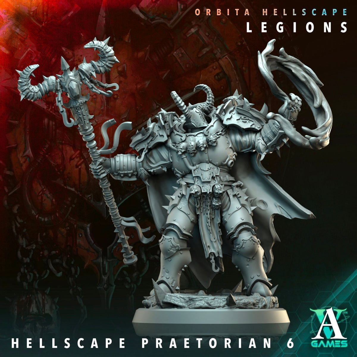 3D Printed Hellscape Praetorian by Archvillain Games