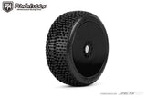 Powerhobby Dirt Slinger 1/8 Buggy Mounted Tires Black Dish Wheels (2) Medium Soft