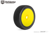 Powerhobby J-Zero 1/8 Buggy Mounted Tires Yellow Dish Wheels (2) Ultra Soft
