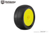 Powerhobby Lesnar 1/8 Truggy Mounted Tires Yellow Dish Wheels (2) Ultra Soft