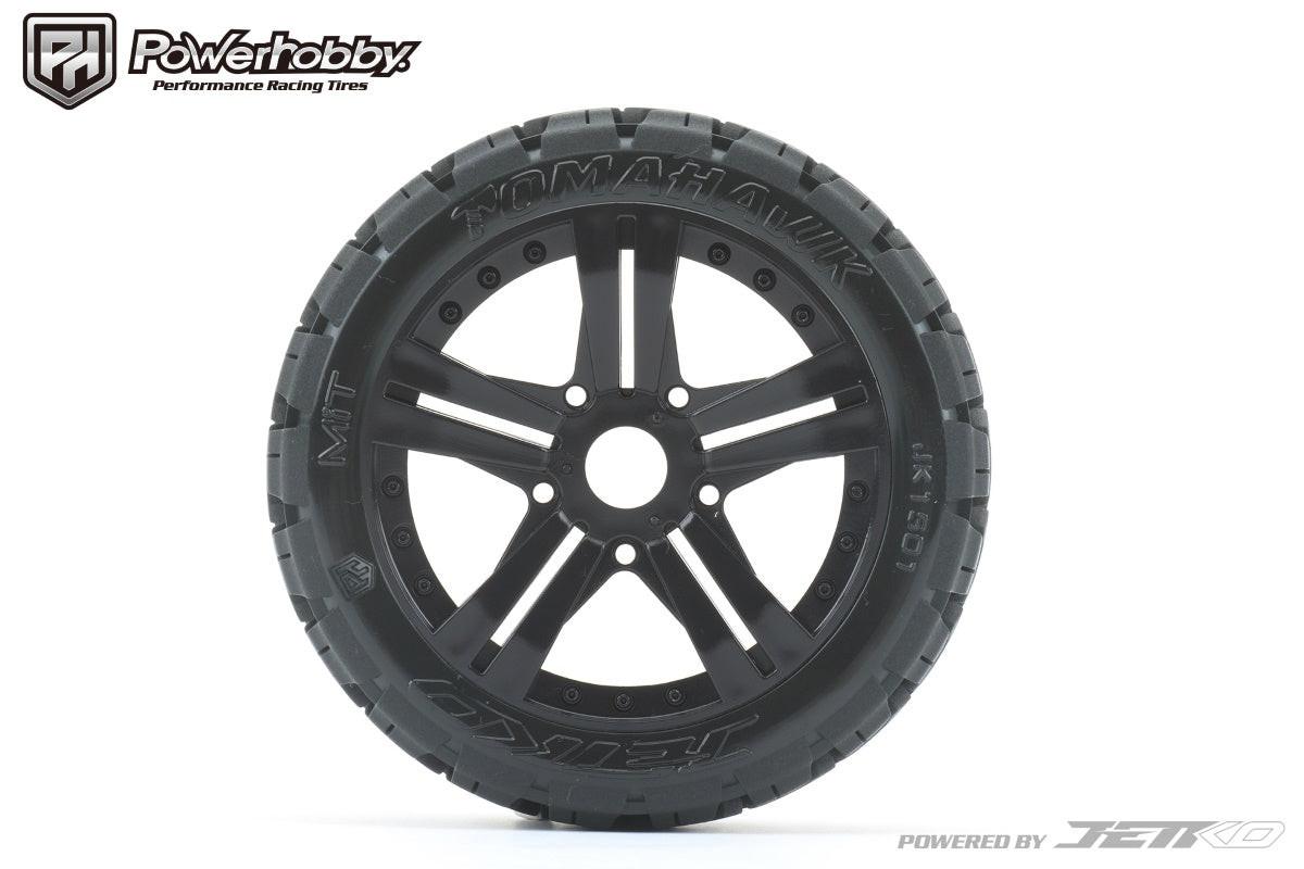 Powerhobby 1/8 Buggy Tomahawk Belted Tires Mounted 17MM Claw Wheels