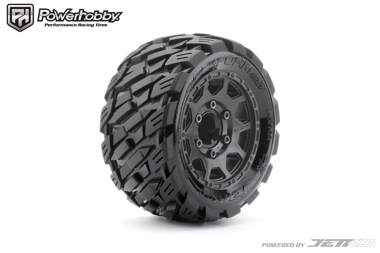 Powerhobby PHB2703CBMSGN 1/10 2.8 ST RockForm Belted Tires (2) with Removable Hex Wheels