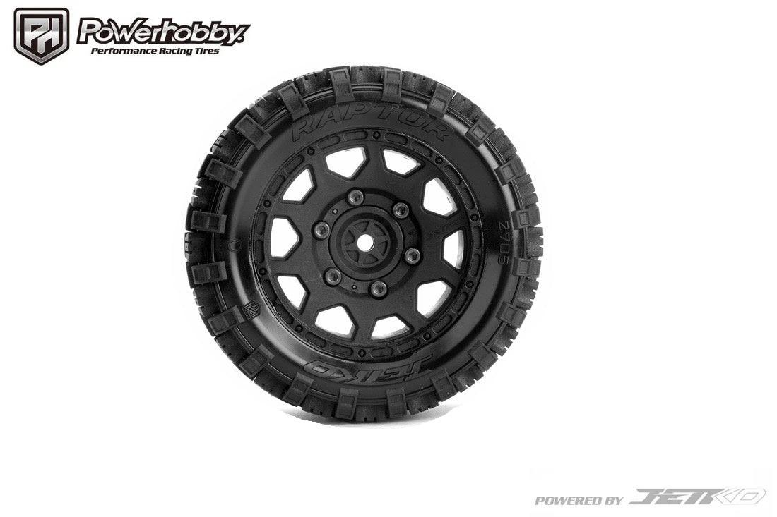 Powerhobby 1/10 2.8" ST Raptor Belted Tires (2) w/ Removable Hex Wheels