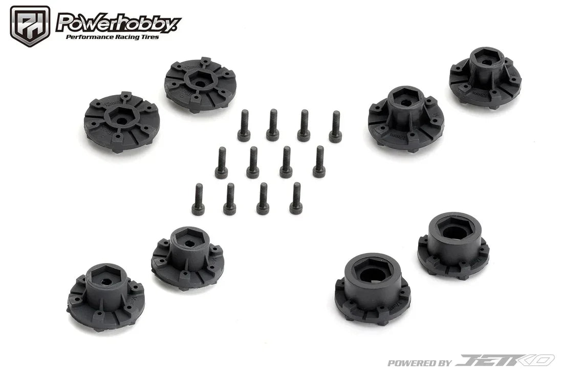 Powerhobby 1/10 2.8" ST Raptor Belted Tires (2) w/ Removable Hex Wheels