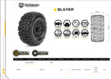 Powerhobby PHB3104CBMSGB Slayer SC Belted Tires (2) with Removable Hex Wheels