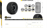 Powerhobby 1/10 Rally Car Avantgarde Mounted Tires Radial Wheels (4)
