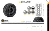 Powerhobby 1/10 Rally Car Evolution Mounted Tires Radial Wheels (4) Super Soft