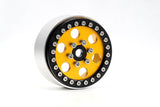 Powerhobby B5 Aluminum 1.9 Beadlock Wheels Super Positive Offset Gold (4) Rock Crawler