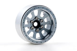 Powerhobby B7 Aluminum 1.9 Beadlock Wheels 9mm Hubs Grey (4) 1/10 Rock Crawler