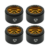 Powerhobby Aluminum 2.2" Beadlock Wheels Gold (4) 1/10 Rock Crawler