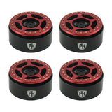 Powerhobby Aluminum 2.2" Beadlock Wheels Red (4) 1/10 Rock Crawler