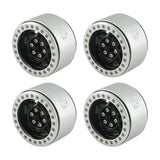 Powerhobby Aluminum 2.2" Beadlock Wheels Black Star (4) 1/10 Rock Crawler