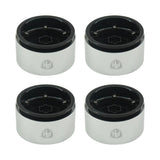 Powerhobby Aluminum 2.2" Beadlock Wheels Black Star (4) 1/10 Rock Crawler