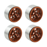 Powerhobby Aluminum 2.2" Beadlock Wheels Orange (4) 1/10 Rock Crawler
