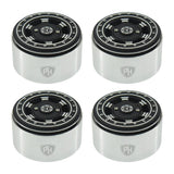 Powerhobby Aluminum 2.2" Beadlock Wheels Black / Silver (4) 1/10 Rock Crawler