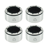 Powerhobby Aluminum 2.2" Beadlock Wheels Silver / Black (4) 1/10 Rock Crawler