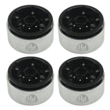 Powerhobby 1.9" 10MM Offset Aluminum Wheels Black (4) 1/10 Crawler