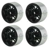 Powerhobby 1.9" 10MM Offset Aluminum Wheels Black (4) 1/10 Crawler