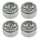Powerhobby 1.9" 10MM Offset Aluminum Wheels Silver (4) 1/10 Crawler