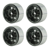 Powerhobby 1.9" 10MM Offset Aluminum Wheels Titanium (4) 1/10 Crawler