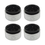 Powerhobby 1.9" 10MM Offset Aluminum Wheels Black (4) 1/10 Crawler