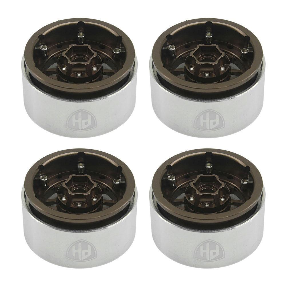 Powerhobby 1.9" 10MM Offset Aluminum Wheels Copper (4) 1/10 Crawler