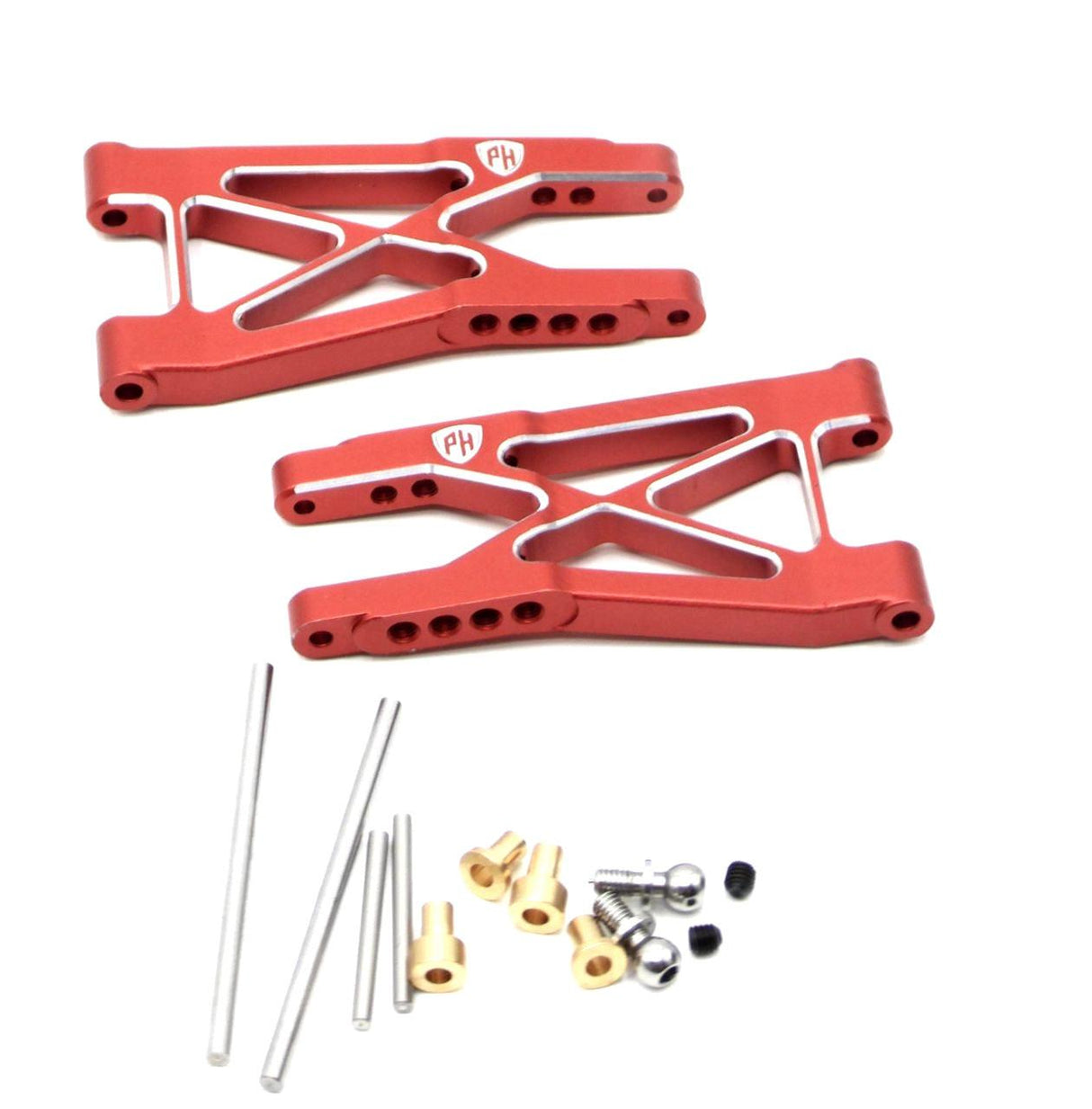 Powerhobby Aluminum Rear Lower Arms Red MST RMX 2.5