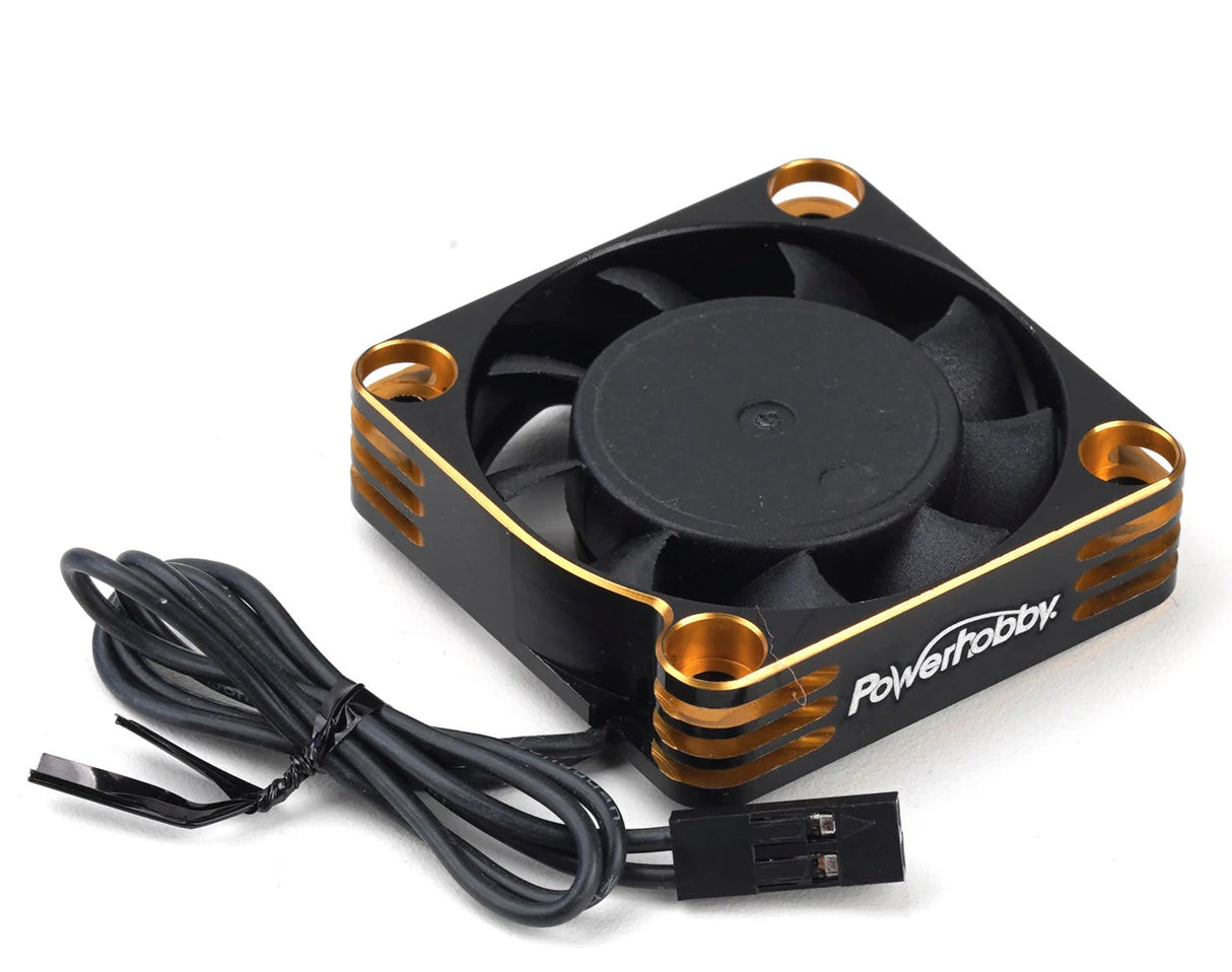 POWERHOBBY 6839GOLD 40x40x10mm Tornado High Speed Aluminum RC Cooling Fan 40mm Gold 18000RPM