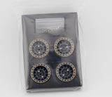 Powerhobby 1.1" 12-Spoke Brass Beadlock Wheels offset -3.75mm (4) 1/24 SCX24