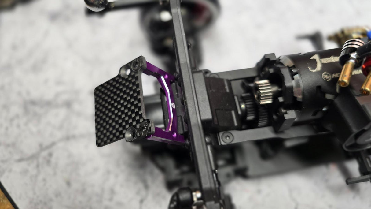 Powerhobby Carbon Fiber Rear ESC Mount Purple MST MRX / FRX