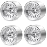 Powerhobby Aluminum 2.2" Beadlock Wheels Silver (4) 1/10 Rock Crawler