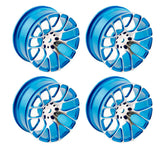 Powerhobby Aluminum 1/10 Touring Car Wheels / Rims (4) 12mm Hex A
