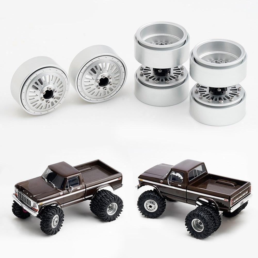 Powerhobby Aluminum Beadlock Wheels High Trial 3.1 (4) FOR Traxxas TRX-4MT F-150 K10