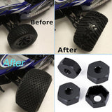 Powerhobby Aluminum 14mm to 17mm Wheel Hex Hub Adapters (4)