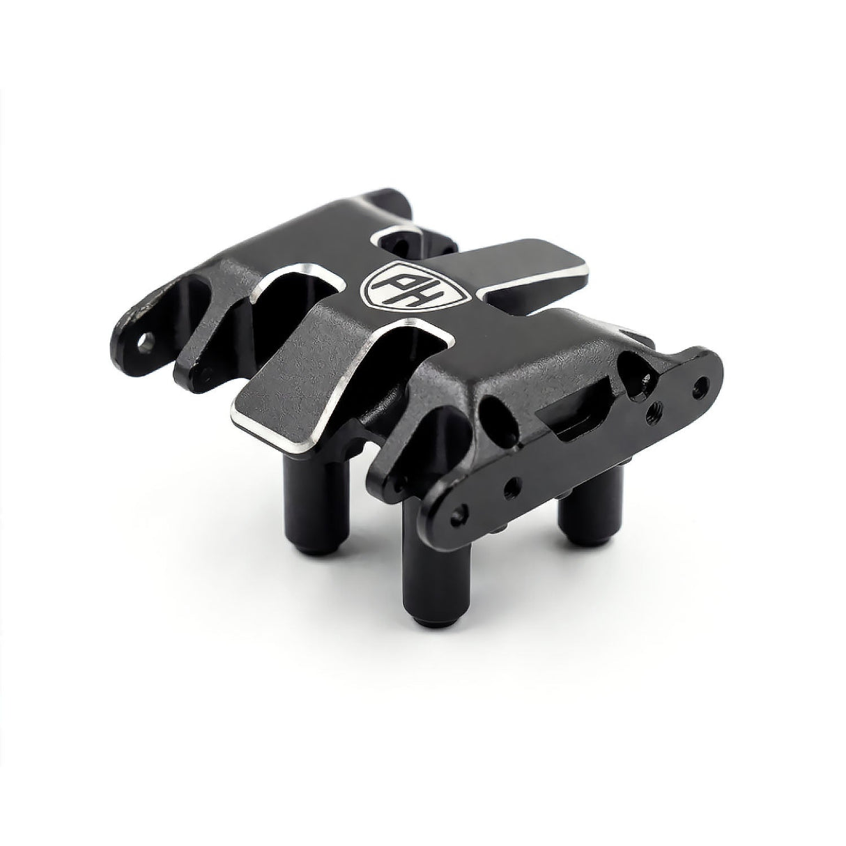 Powerhobby Aluminum Gear Box and Skid Plate Black Axial SCX30