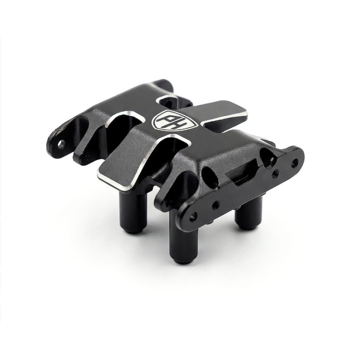 Powerhobby Aluminum Gear Box and Skid Plate Black Axial SCX30