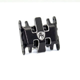 Powerhobby Aluminum Gear Box + Skid Plate With Gears Black Axial SCX30